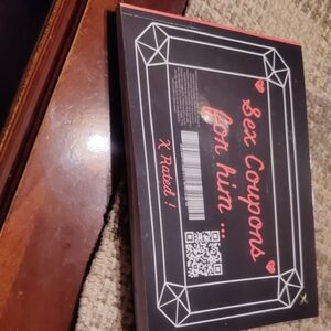 Black and Red Sex Coupons Book